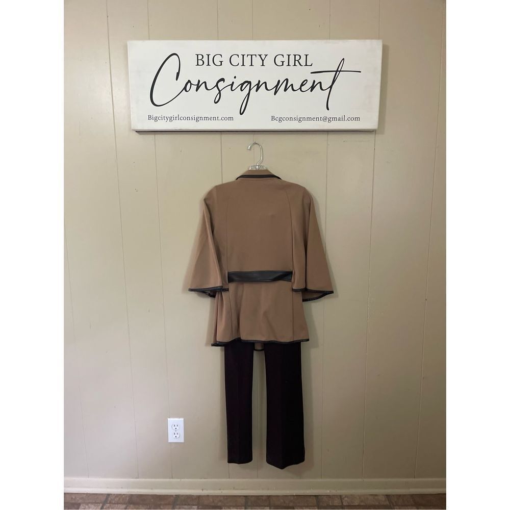 Cache Brown pantsuit  - Picture 2 of 6